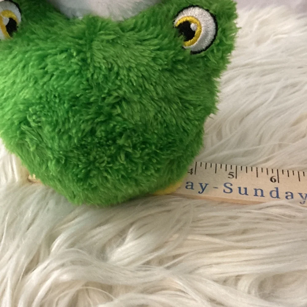 Pet Factory Holiday Squeaky Dog Toy Ball Frog Plush Ball